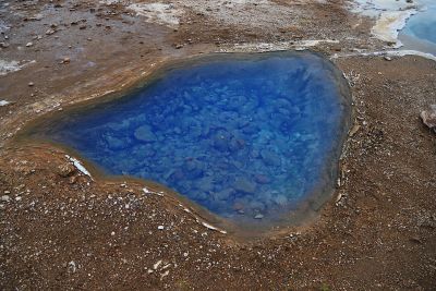 Heiße Quelle am Geysir